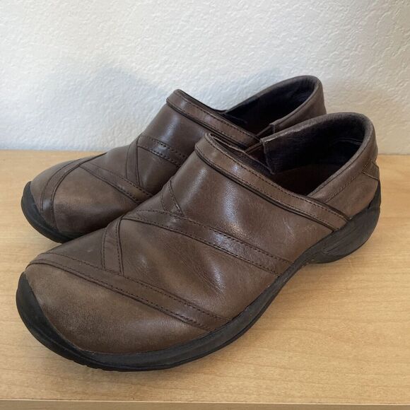 MERRELL Encore Eclipse 2 SIZE 8 Coffee Bean Leather Slip-On Loafers Sizes Womens - Picture 1 of 9